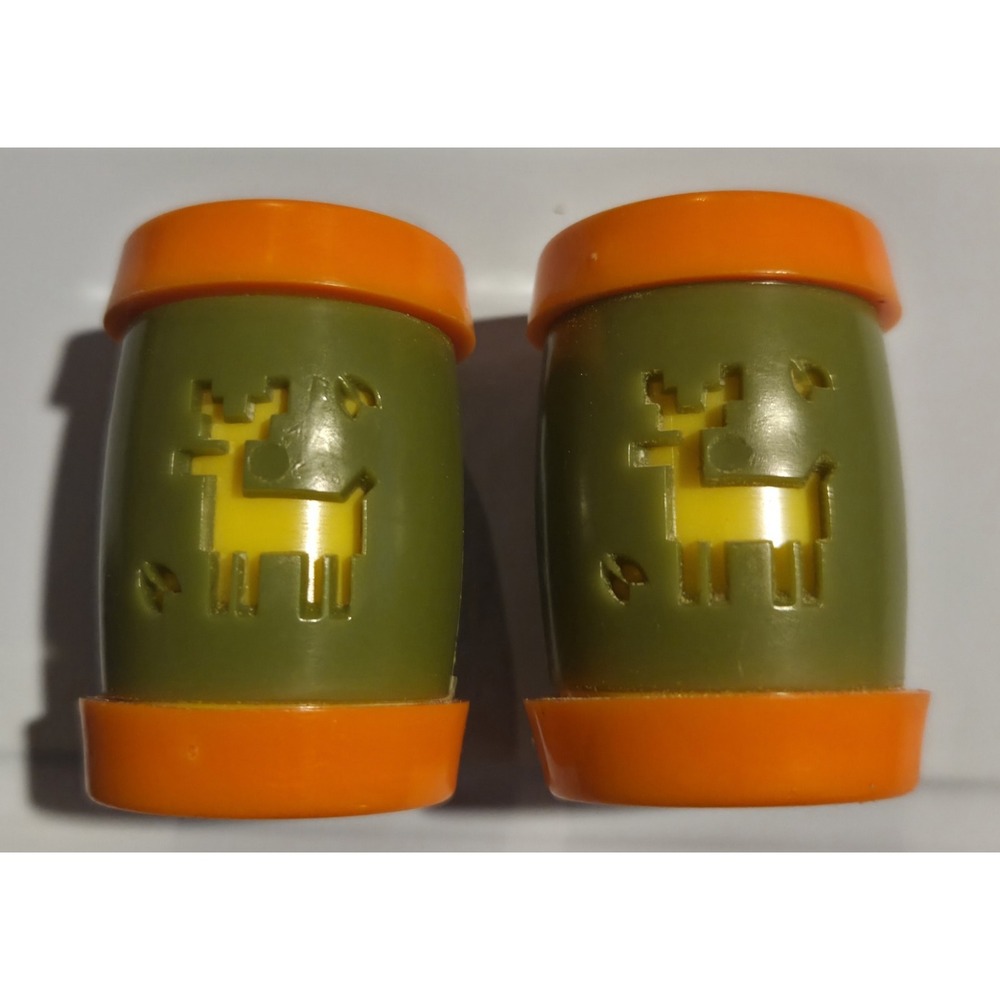 St. Labre Indian School Native American Motif Salt/Pepper Shakers Vintage 1960's